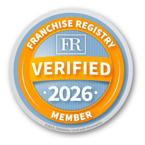 Franchise Registry Verified 2026 badge highlighting a vetted restoration franchise opportunity and trusted investment within the Authority Brands franchise network.